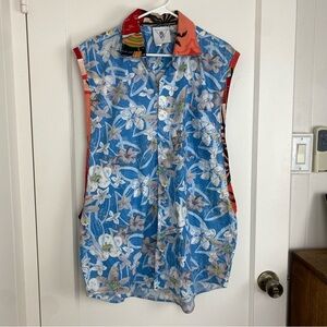 Ragged Priest RP 4 LF Floral Large Arm Hole Muscle Shirt